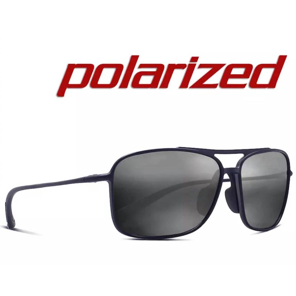 NEW JULI men's unbreakable sport aviator polarized sunglasses in blue, black